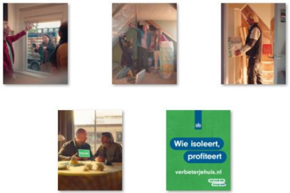 Zet ook de knop om en verbeter j huis. Beelden uit social videos wie isoleert profiteert. Energierekening omlaag en woonplezier omhoog. Verwijzing website verbeterjehuis.nl